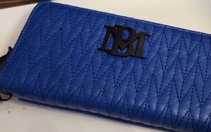 Badgley Mischka Blue Wallet Elegant Design NWOT